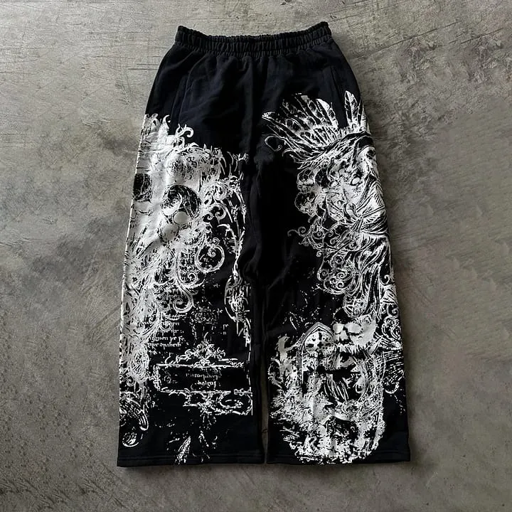 AFTERLIFE" SWEATPANTS BLACK
