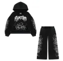 Floor 914 "Wicked West" Sweat Suit Set Black