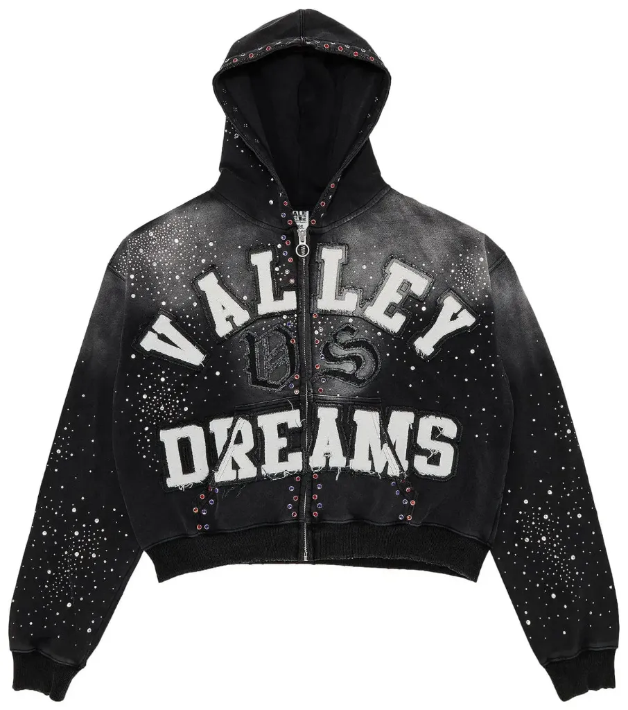 Vale Forever Valley Dreams Classico Black Zip-Up Hoodie