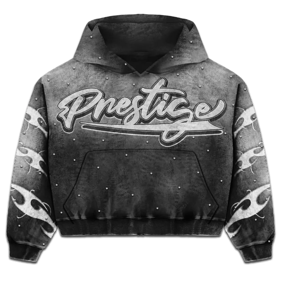 Prestige Collection Prestige Flames Hoodie Black