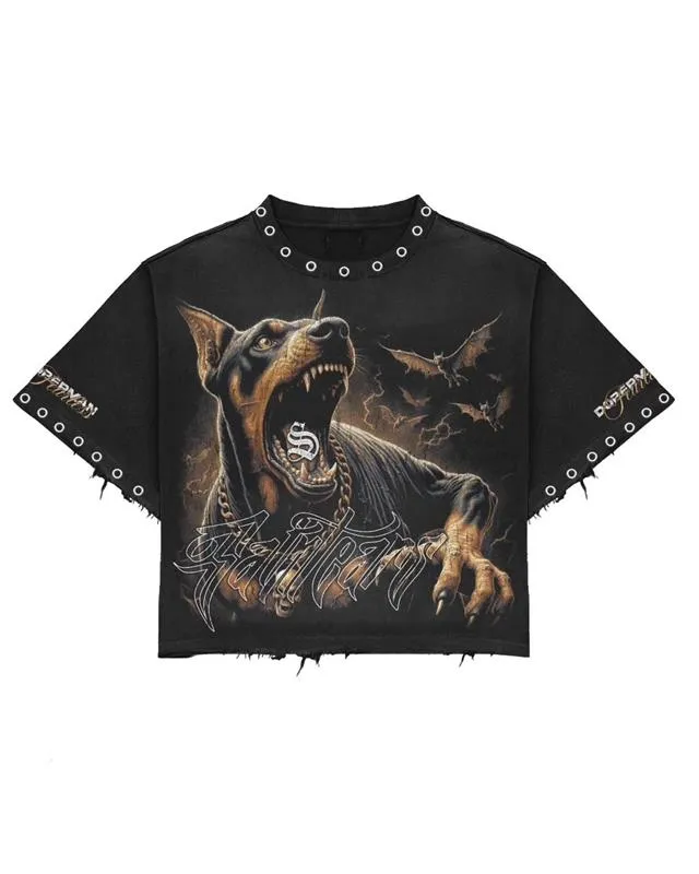 BillionaireZ Fearless Doberman Studded Tee (S)