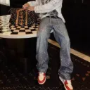 Rhinestone Baggy Pants