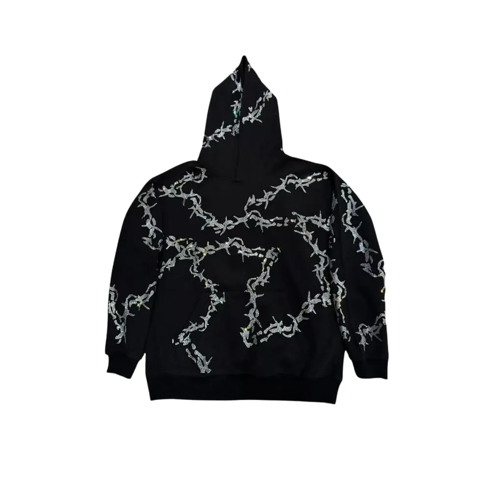 Rhinestone Thorn Hoodie